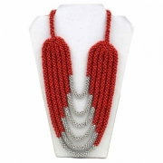 Beaded Multistrand Necklace