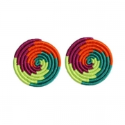 Gaseke Woven Studs-Color Burst