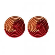 Gaseke Woven Studs-Red Copper