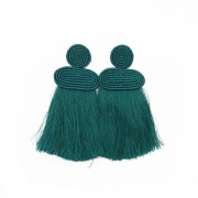 Kobwa Tassel Studs-Green