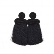 Kobwa Tassel Studs-Black