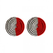 Gaseke Woven Studs-Two toned