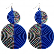 Woven Double Two Toned Earrings