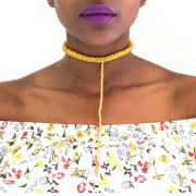 Beaded Choker with Strand