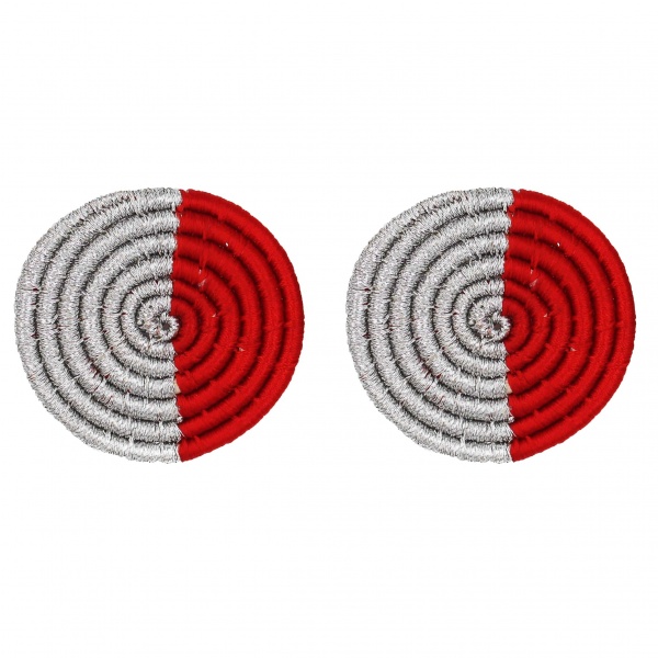 Gaeske Woven Studs-Two Toned