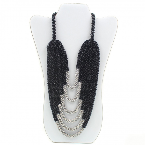 Beaded Multi Strand Necklace-Inzuki Designs